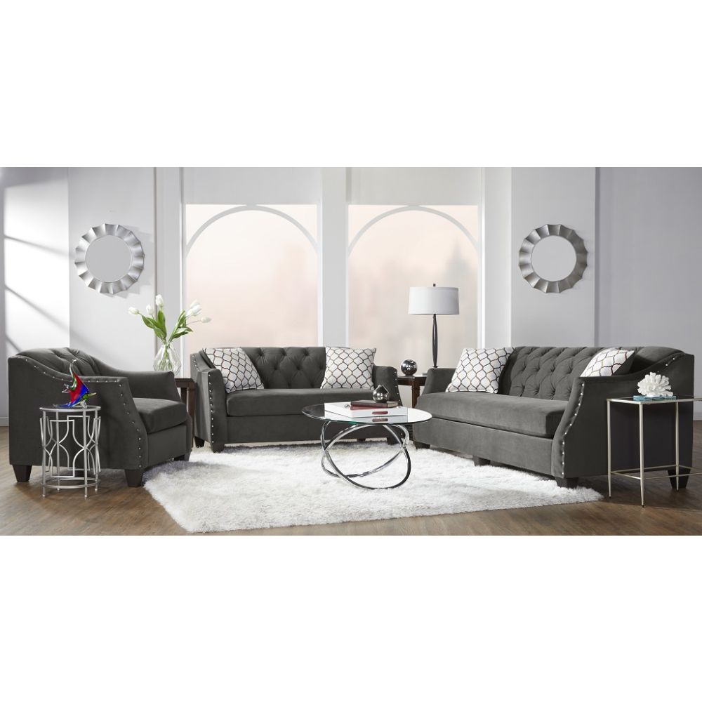 Furniture Plus Bing 2 Piece Ash Sofa and Loveseat