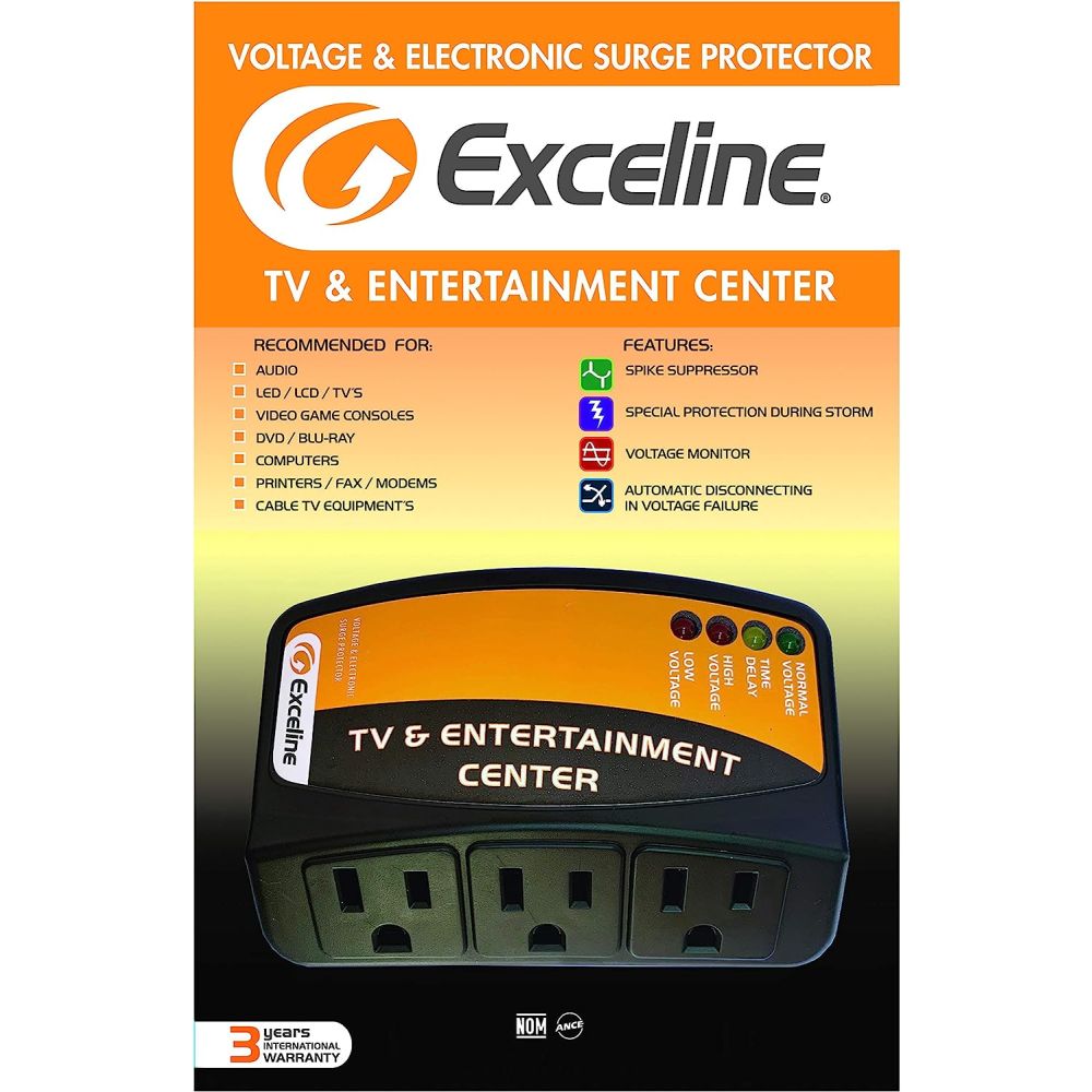 Furniture Plus Exceline TV& Entertainment Center Surge Protector