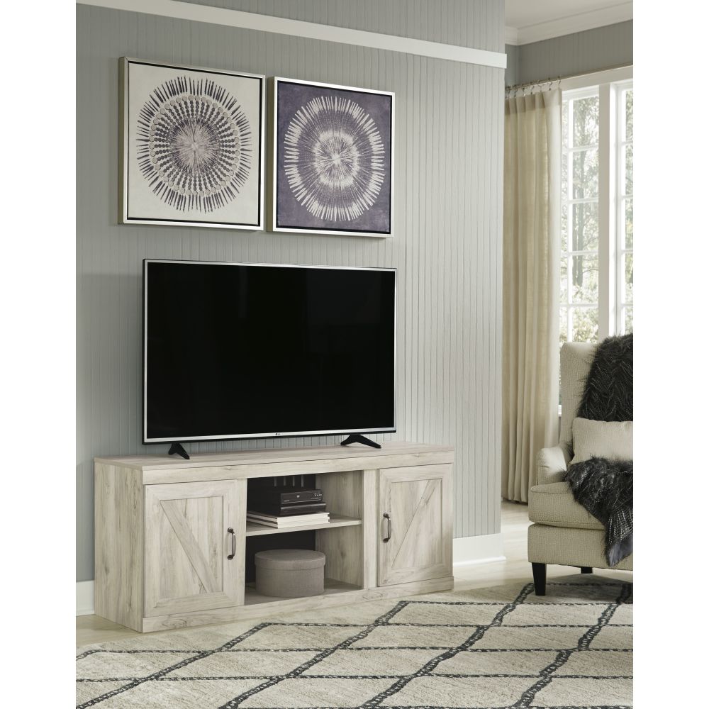 Furniture Plus Bellaby Whitewashed TV Stand