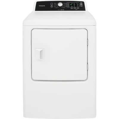 Frigidaire 6.7 cu. ft. White Front Load Gas Dryer with Conversion Kit