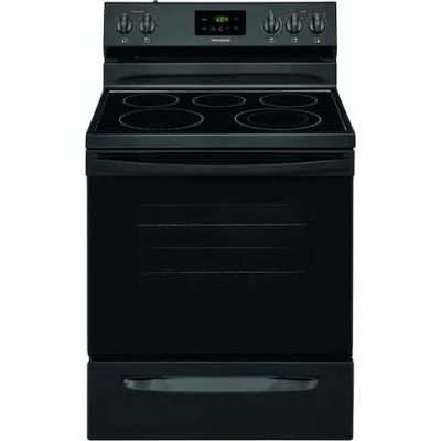 Frigidaire 30" 5 Burner Black Electric Range