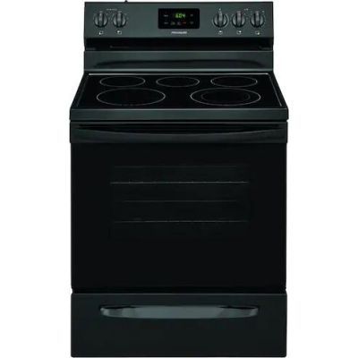 Frigidaire 30" 5 Burner Black Electric Range