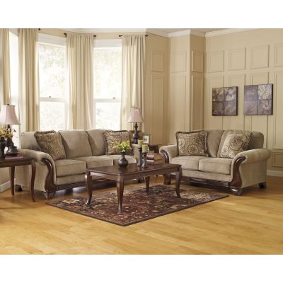 Lanett 2 Piece Barley Sofa and Loveseat