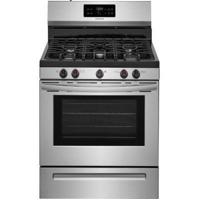 Frigidaire 30'' 5 Burner Stainless Steel Gas Range with LP Conversion Kit