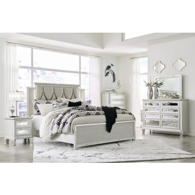 Lindenfield 8 Piece Champagne Upholstered Panel Bedroom