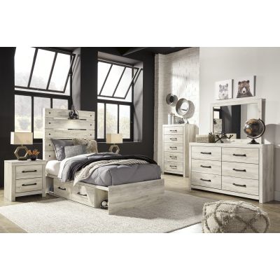 Cambeck 8 Piece Twin Single Sided Storage Panel Bedroom
