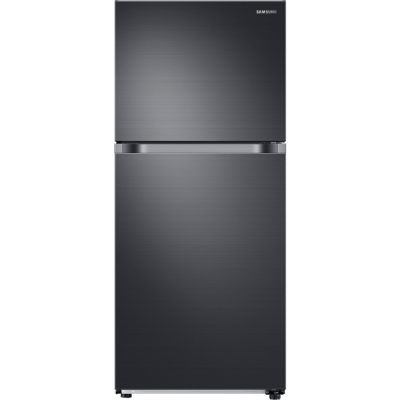 Samsung 18 cu. ft. with Flex Zone and Ice Maker Black Stainless Top Mount Refrigerator