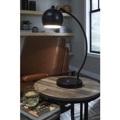 Marinel Black Metal Desk Lamp