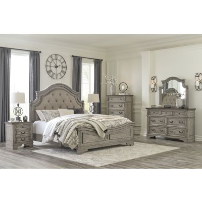 Lodenbay King 7 Piece Upholstered Panel Bedroom