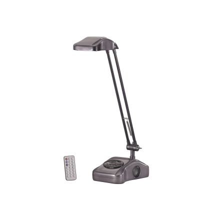 Paton Metallic Grey Desk Lamp