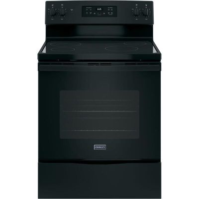 Crosley 30" 4 Burner Black Electric Range