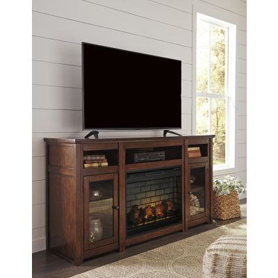 Harpan 2 Piece TV Stand with Fireplace Insert