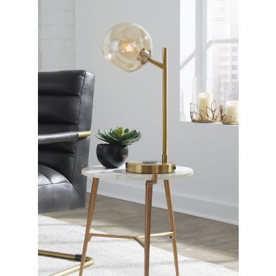 Abanson Gold Metal Desk Lamp