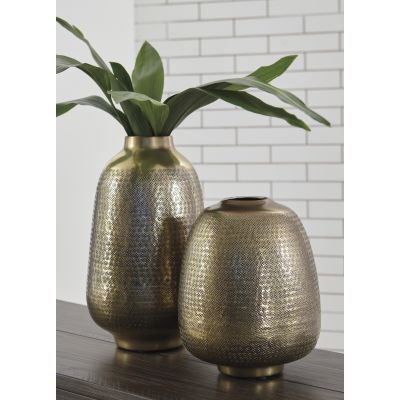 Miette 2 Piece Metal Vase Set