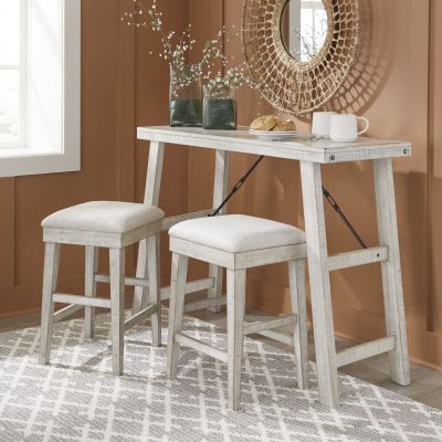 Carynhurst 3 Piece Counter Height Table with 2 Stools