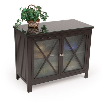 Cay Sal Bronze TV Stand/Console Table with Glass