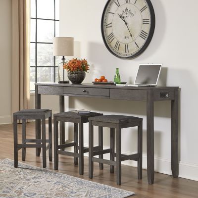 Caitbrook 4 Piece Counter Height Dining Table with Bar Stools