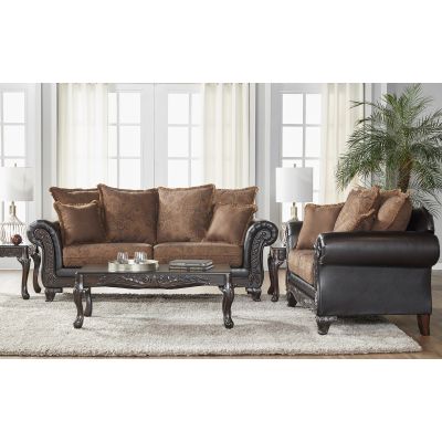 San Marino 3 Piece Chocolate Sofa, Loveseat and Chair