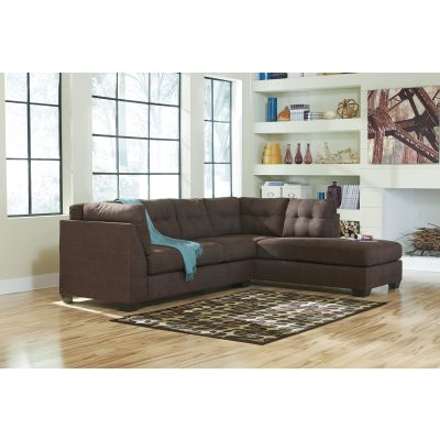 Maier 3 Piece Walnut Left Facing Sofa, Right Facing Chaise and Rocker Recliner