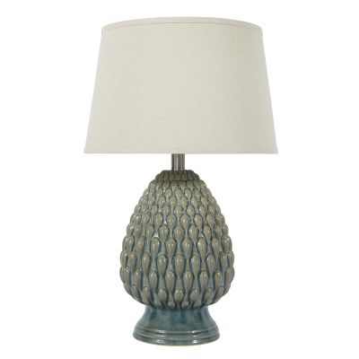 Said Teal Ceramic Table Lamp