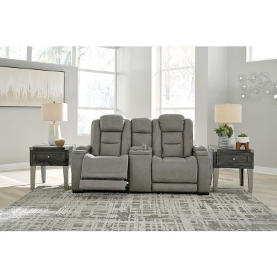 The Man-Den Power Reclining Loveseat with Console