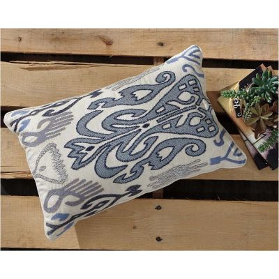 Orono 14" x 22" Blue Pillow