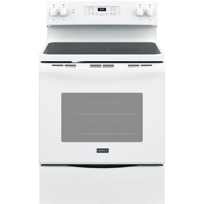 Crosley 30" 4 Burner White Electric Range