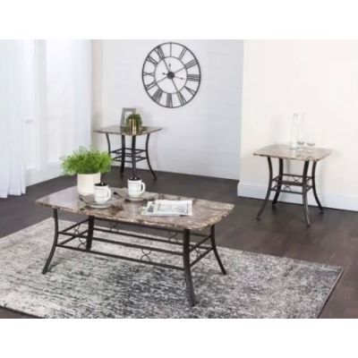 Honey 3 Piece Cocktail and End Tables