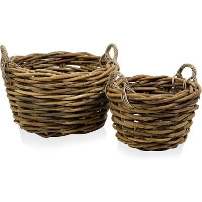 Capuchin 2 Piece Rattan Basket Set