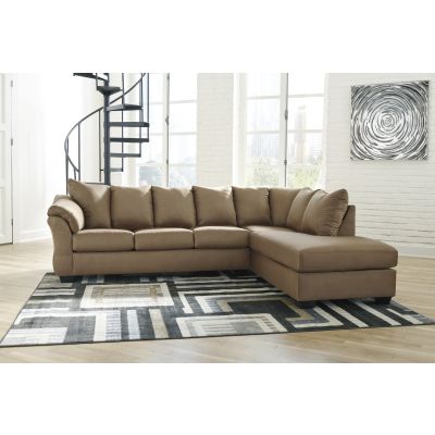 Darcy 2 Piece Mocha Left Facing Sofa and Right Facing Chaise