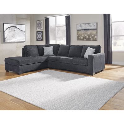 Altari 2 Piece Slate Right Facing Sofa and Left Facing Chaise