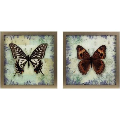 Merril 2 Piece Butterfly Decor Set