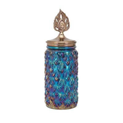Peacock Large Lidded Canister