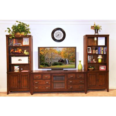 Sharon Road 4 Piece Wall Entertainment Center