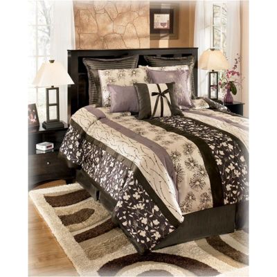 Simone Graph 10 Piece King Top of Bed Set