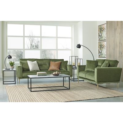 Macleary 2 Piece Moss Sofa and Loveseat