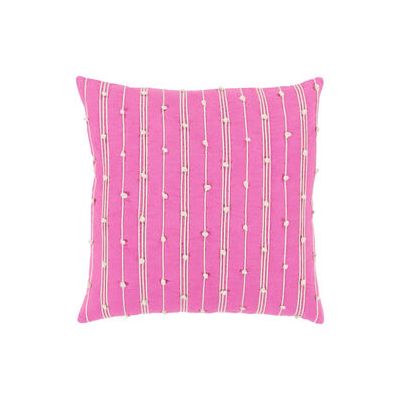 18" x 18" Pink Cotton Pillow