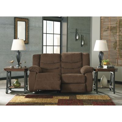 Tulen Chocolate Reclining Loveseat