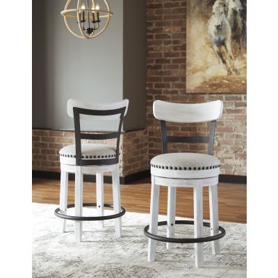 Valebeck White Counter Stool