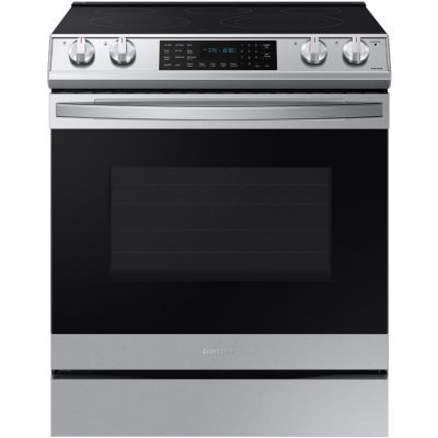 Samsung 30" 5 Burner Front Control Slide-in Convection Stainless Steel Electric Range