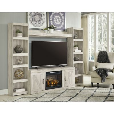 Bellaby 4 Piece Wall Entertainment with Fireplace Insert