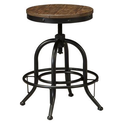 Pinnadel Light Brown 24" Swivel Stool