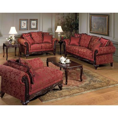 Safari 2 Piece Magenta Sofa and Loveseat