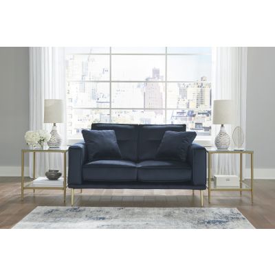 Macleary Navy Loveseat