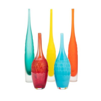 Kepla Orange Glass Vase