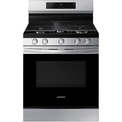 Samsung 30" 5 Burner Stainless Steel Gas Range with LP Conversion Kit
