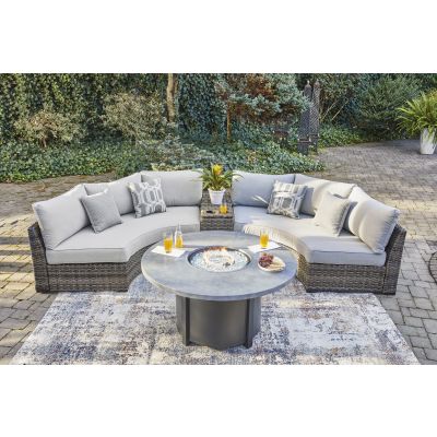 Harbor Court 3 Piece Loveseats with Console
