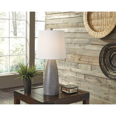 Shavontae Grey Resin Table Lamp