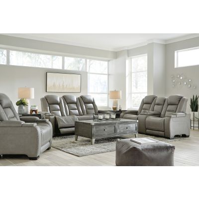 The Man-Den 3 Piece Power Reclining Sofa Loveseat and Recliner