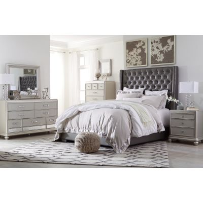 Coralayne 8 Piece Upholstered Bedroom with Chest